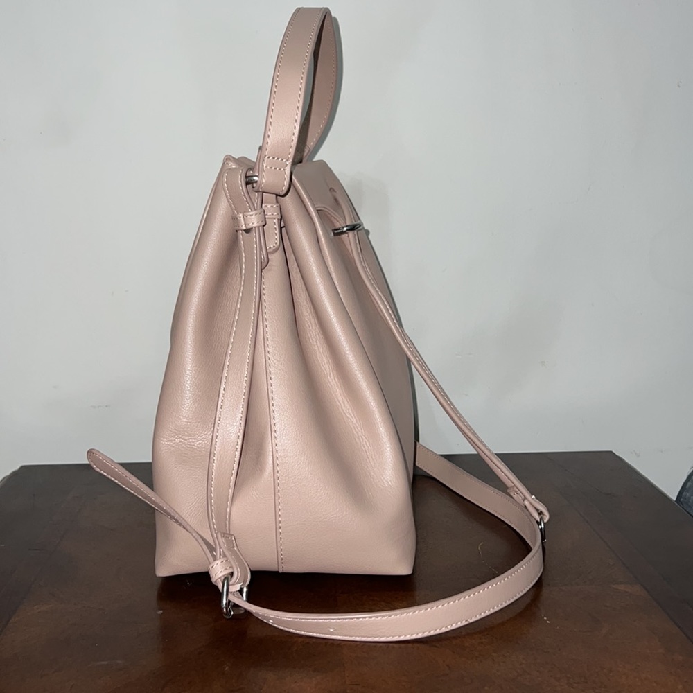 Zara Basic nude bucket bag - Picture 4 of 13